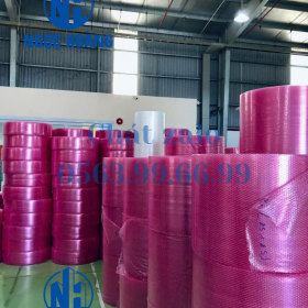 cuộn xốp khí màu hồng chống tĩnh điện