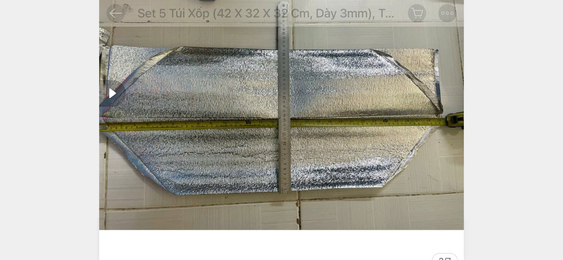 Túi xốp PE foam tráng bạc